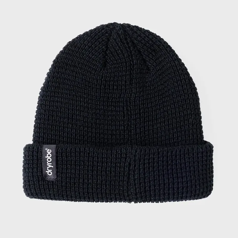 Dryrobe Waffle Beanie in Black