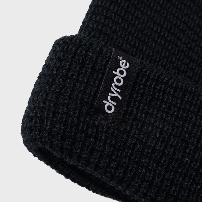 Dryrobe Waffle Beanie in Black-1