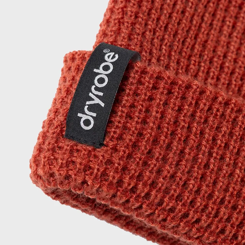 Dryrobe Waffle Beanie in Burnt Orange-1