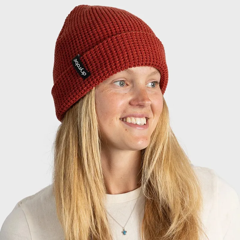 Dryrobe Waffle Beanie in Burnt Orange-2