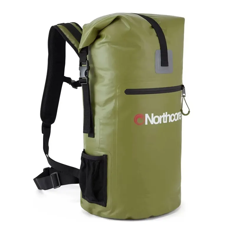Northcore 30L Waterproof Haul Backpack in Green