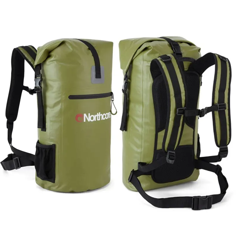 Northcore 30L Waterproof Haul Backpack in Green