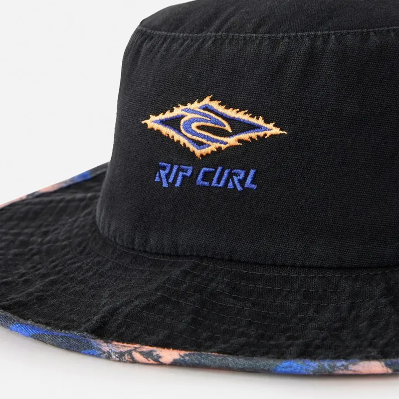 Rip Curl Weekender Mid Brim Hat in Black-3