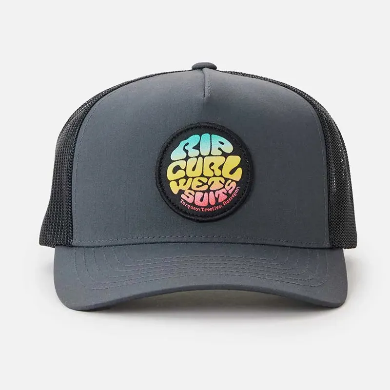 Rip Curl Wetsuit Icon Trucker Cap in Washed Black-1