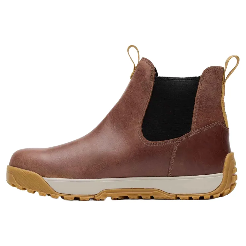 Xtratuf Ankle Deck Boots Leather in Earth Brown-3