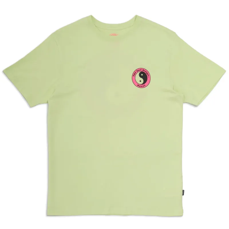 T and C YY Logo Tee in Washed Lime-1