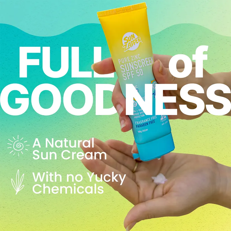 Sun Zapper 100g Pure Zinc Sun Cream - Tube-5