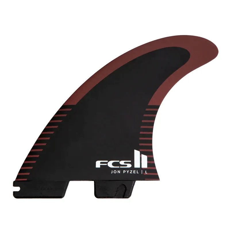 FCS II Pyzel PC Tri Fin Set in Black/Shiraz