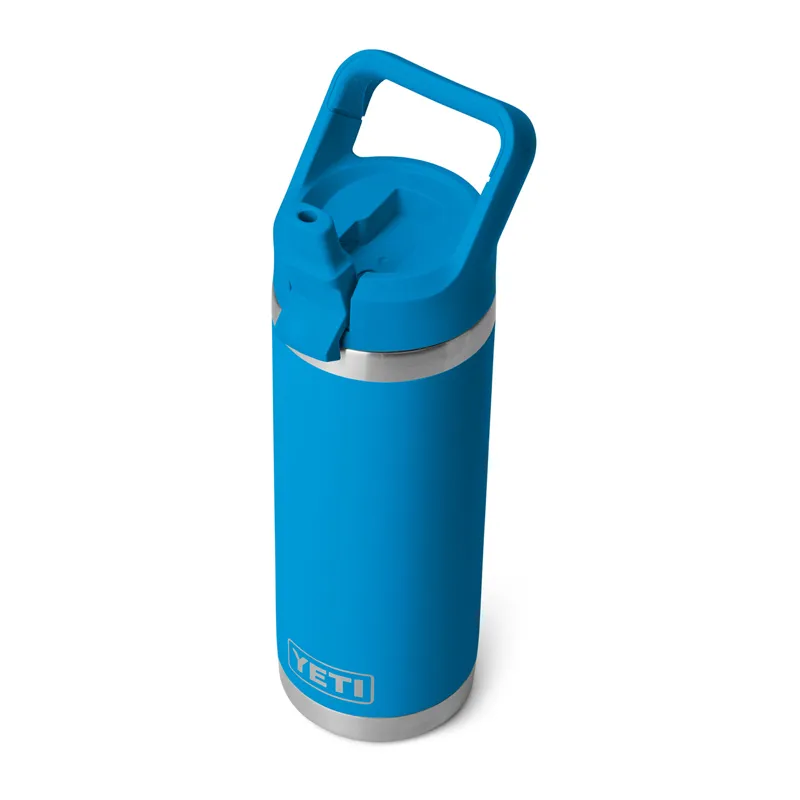 Yeti Rambler 18oz Straw Bottle in Big Wave Blue-4