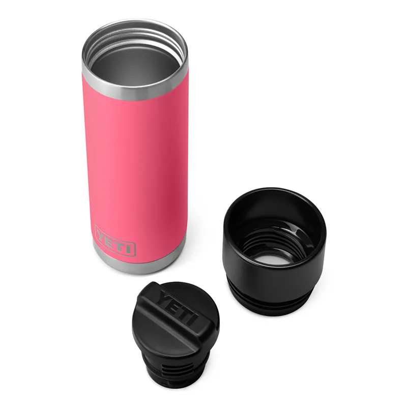 Yeti 18oz Rambler Bottle with Hotshot cap in Tropical Pink-4