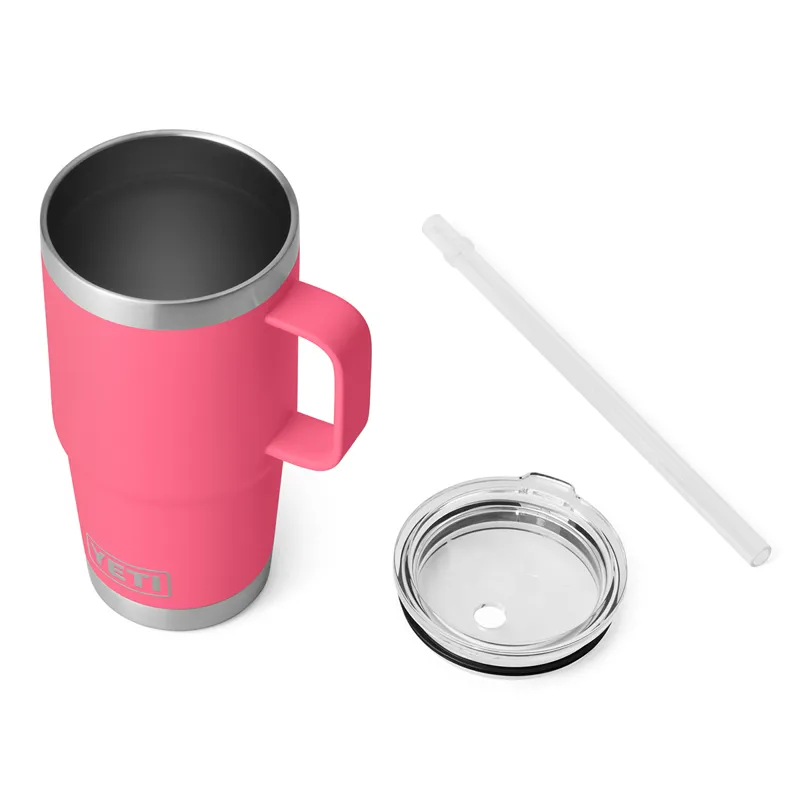 Yeti Rambler 25oz Straw Mug in Tropical Pink-1