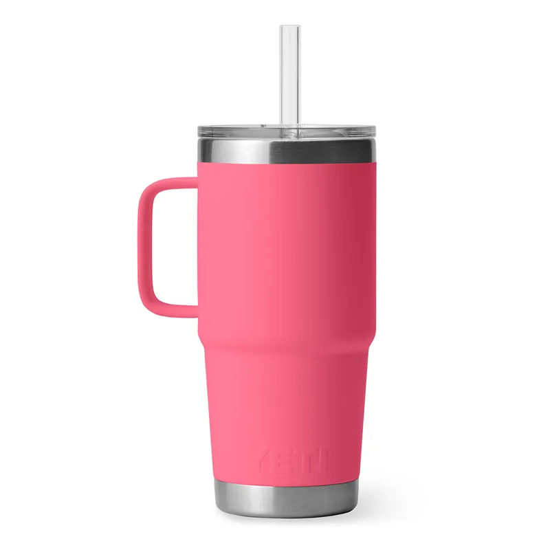 Yeti Rambler 25oz Straw Mug in Tropical Pink-3