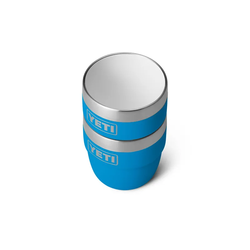 Yeti Rambler 4oz Stackable Espresso Cups in Big Wave Blue-2