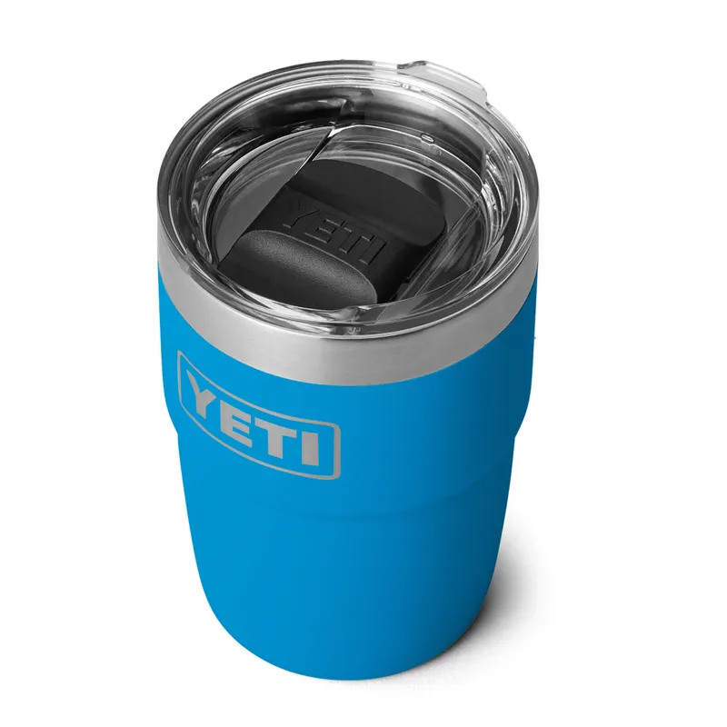 Yeti Rambler 8oz Stackable Cup in Big Wave Blue-2