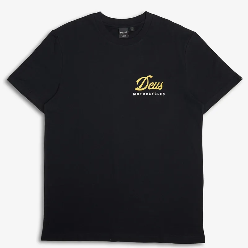 Deus Ex Machina Ride Out Tee in Black-1