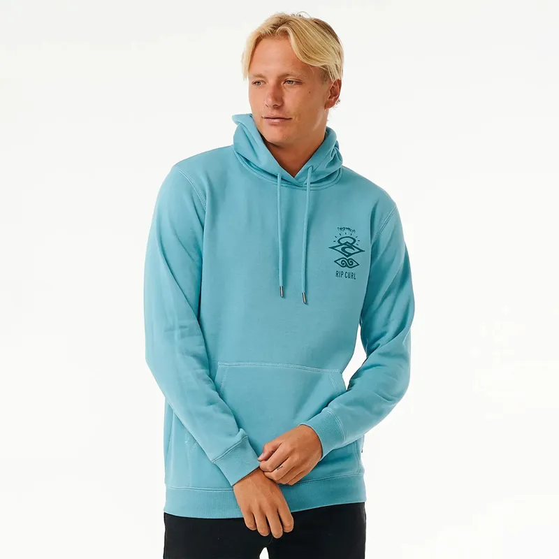 Rip Curl Search Icon Hoodie in Dusty Blue-2