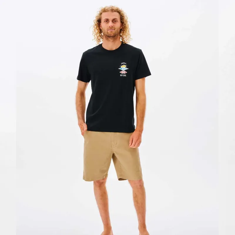 Rip Curl Search Logo Tee in Black-2