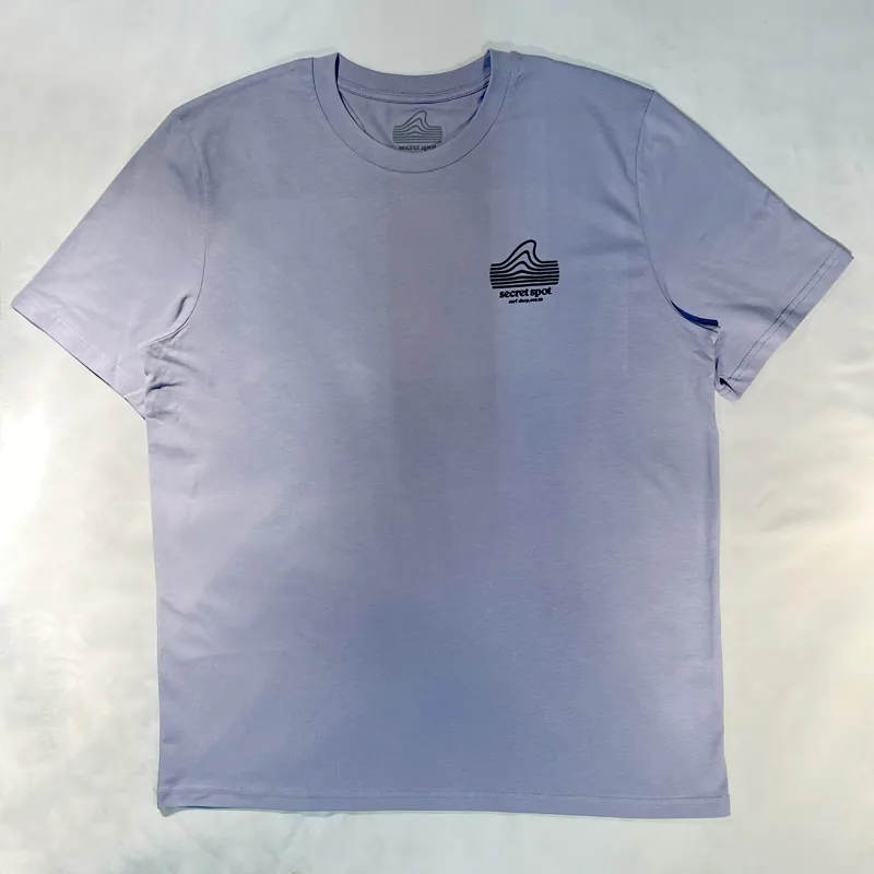 Secret Spot Logo T-Shirt in Lavender/Navy-1