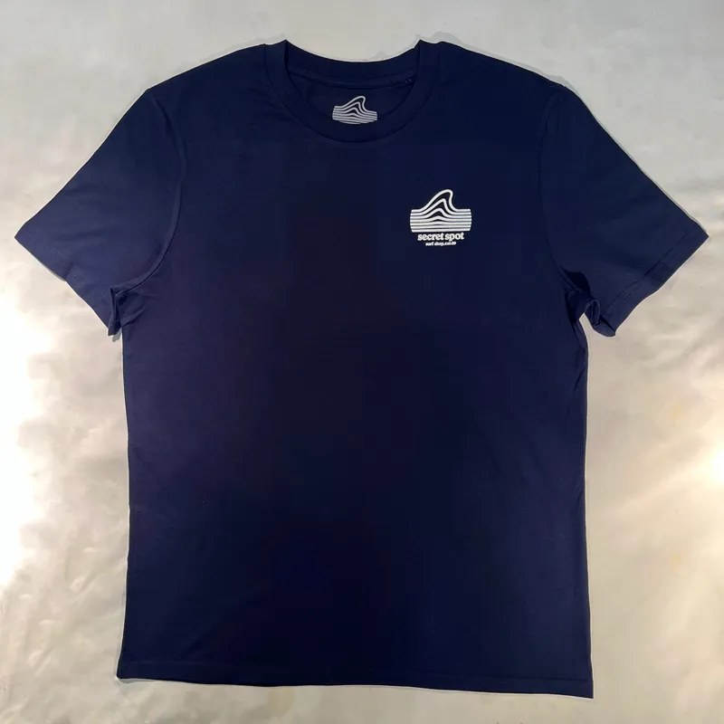 Secret Spot Logo T-Shirt in Navy/Off White-1