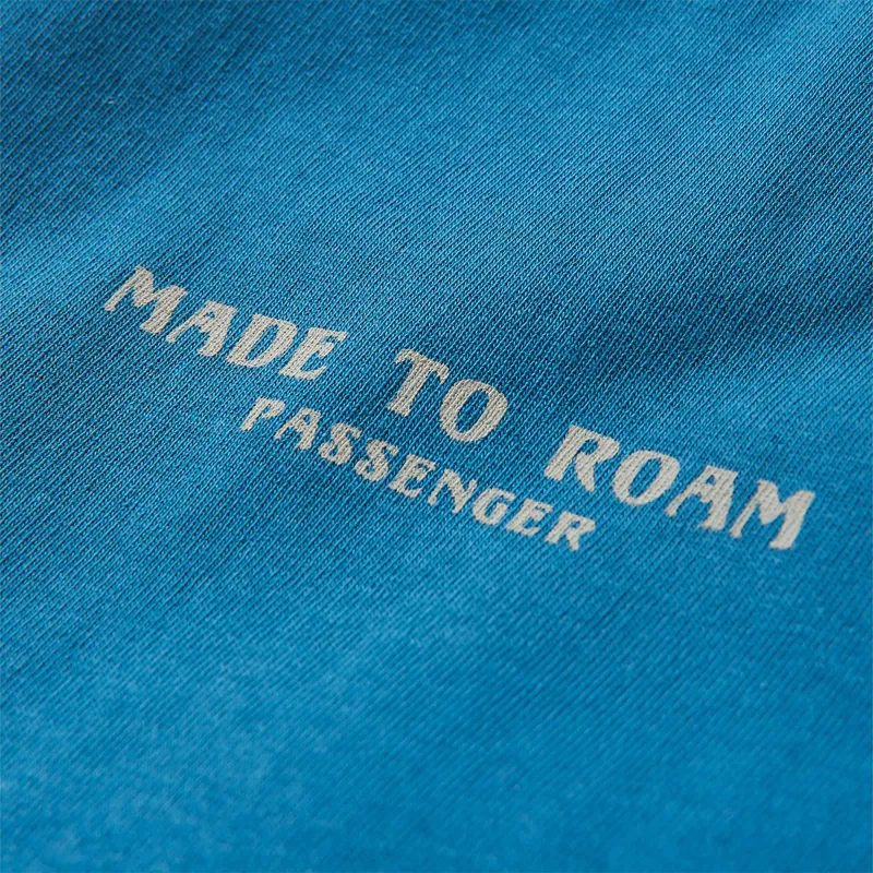 Passenger Recycled Sundown Tee in Blue Steel-2