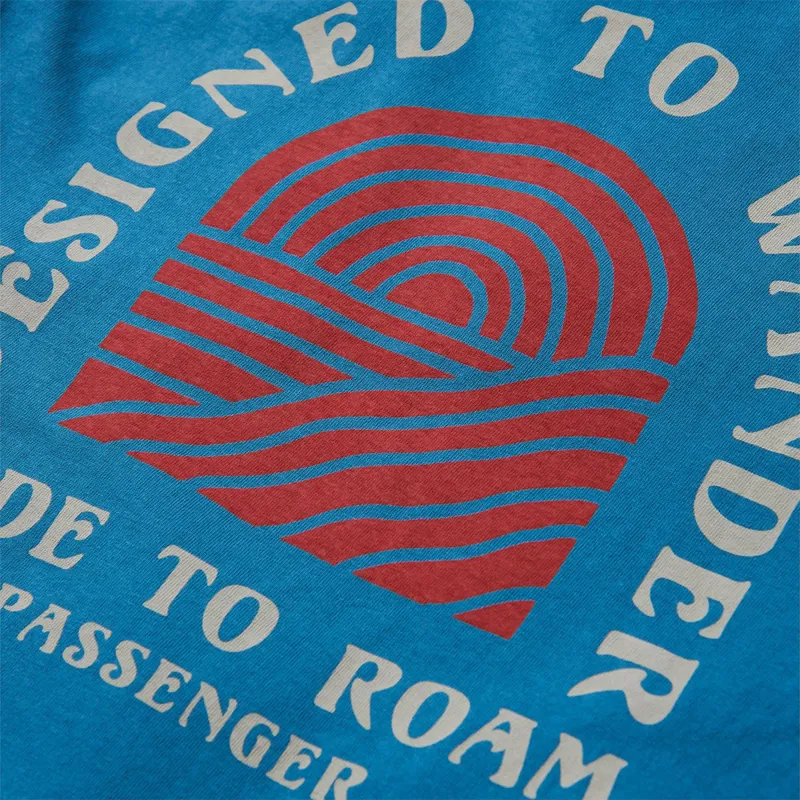 Passenger Recycled Sundown Tee in Blue Steel-3