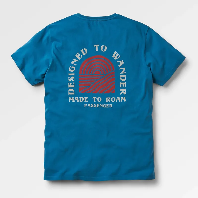 Passenger Recycled Sundown Tee in Blue Steel-7