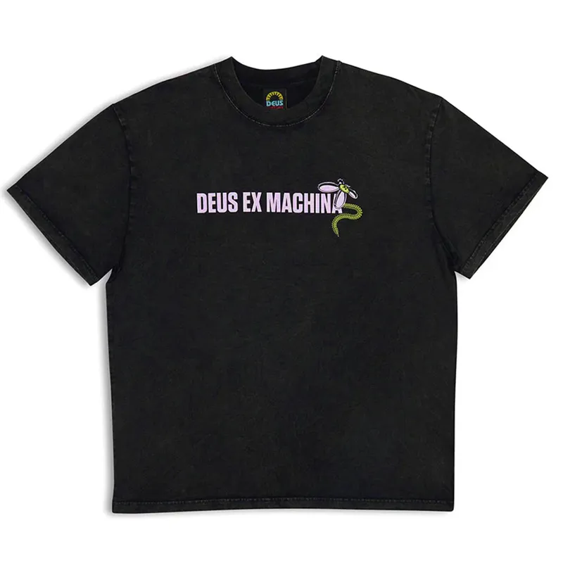 Deus Ex Machina Surf Shop Tee in Anthracite-1
