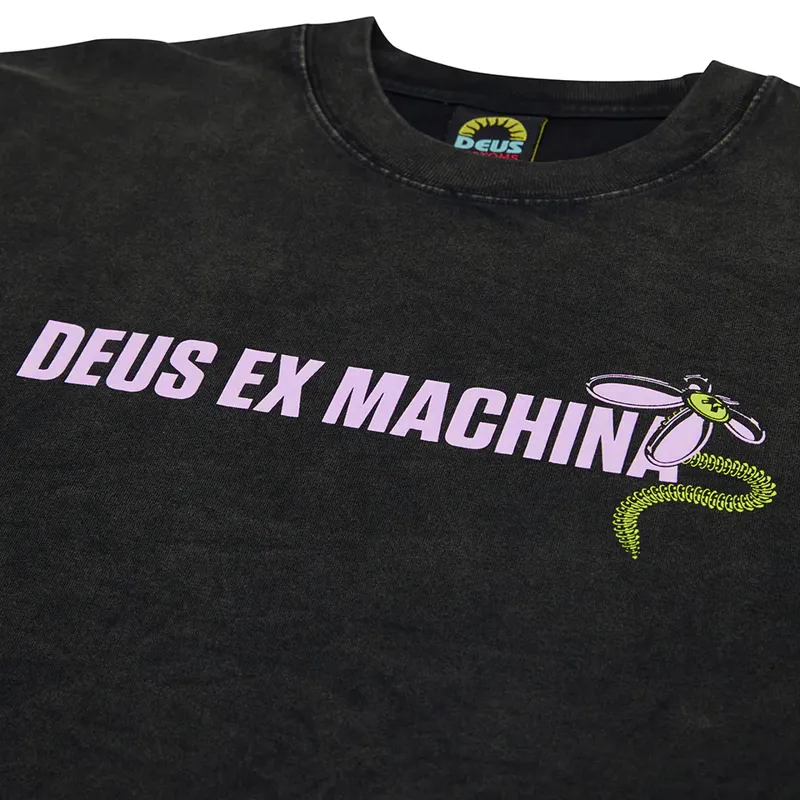 Deus Ex Machina Surf Shop Tee in Anthracite-2