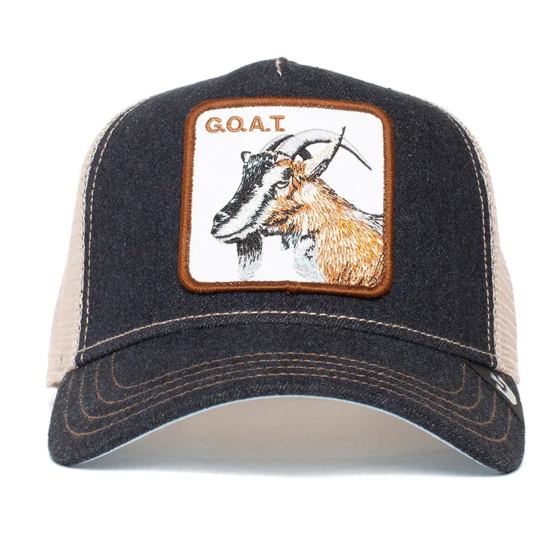 Goorin Bros The Goat Trucker Cap in Charcoal