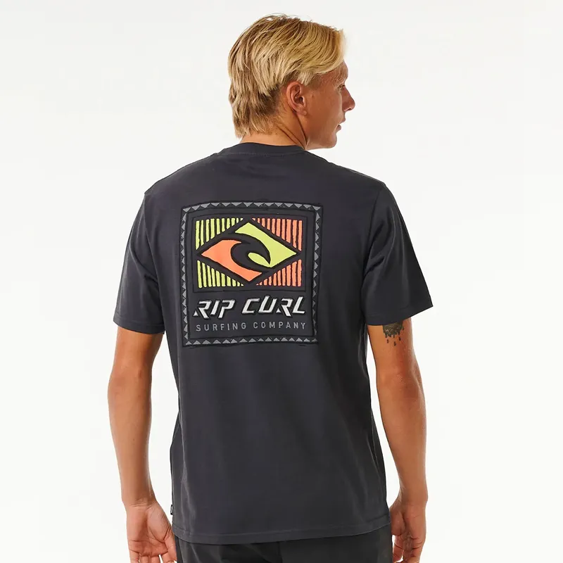 Rip Curl Traditions Tee in Washed Black