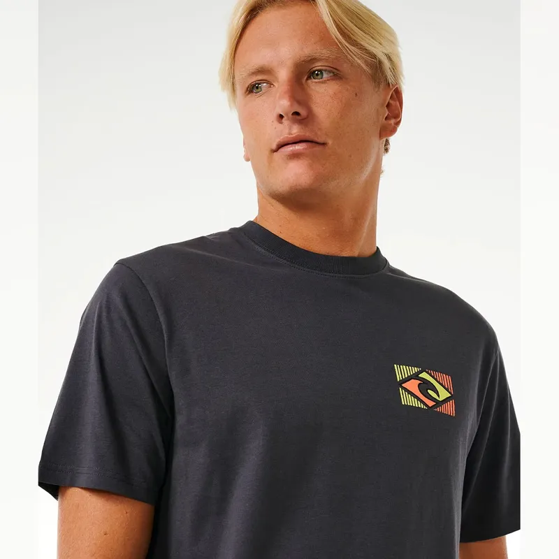 Rip Curl Traditions Tee in Washed Black-2