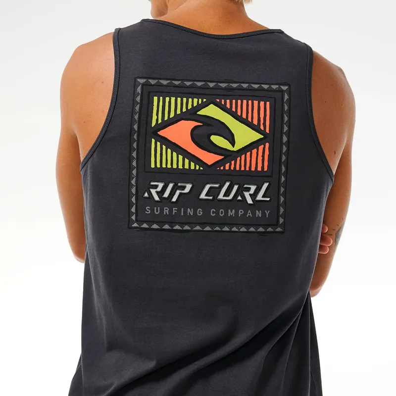 Rip Curl Traditions Tank Tee in Washed Black