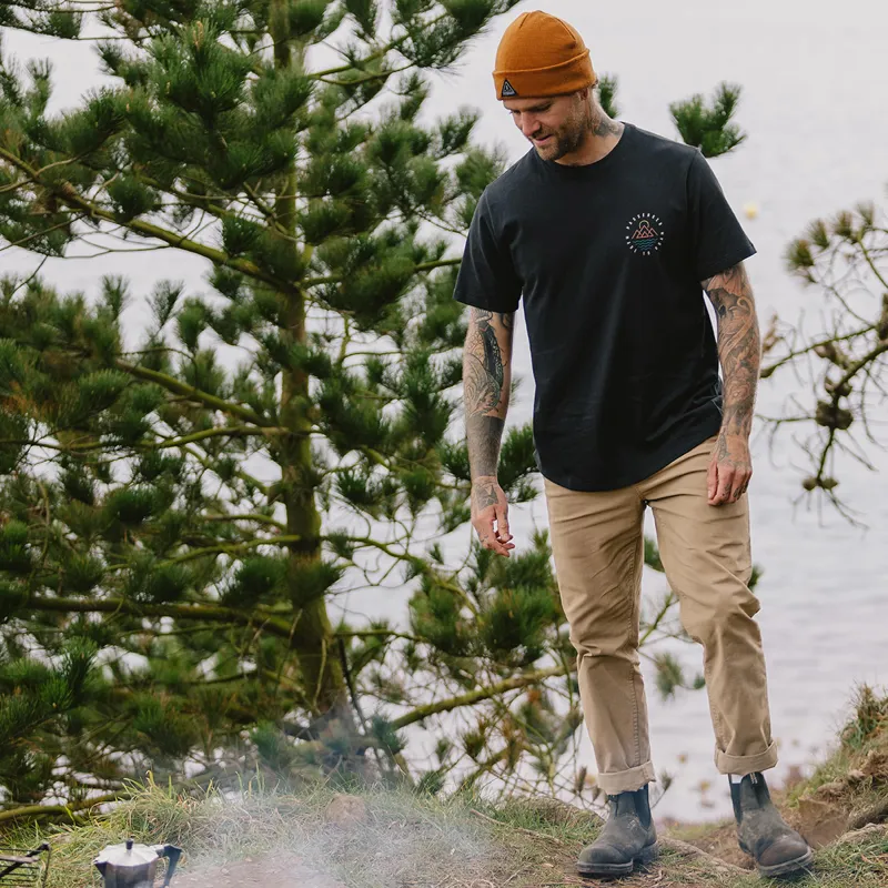 Passenger Escapism Recycled Cotton T-Shirt in Black-2