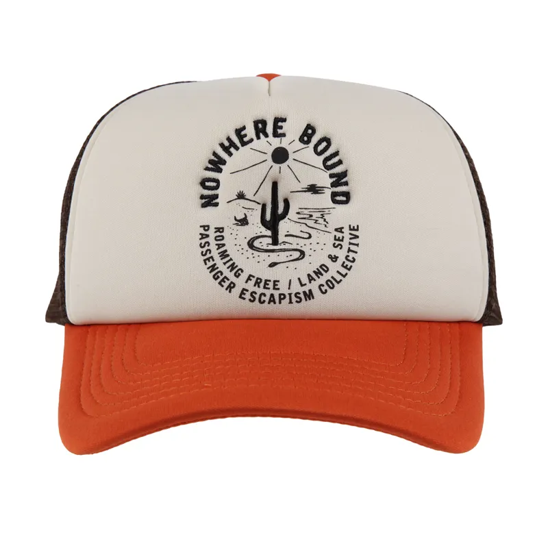 Passenger Land and Sea Snapback Trucker Cap in Sunrise Orange-2