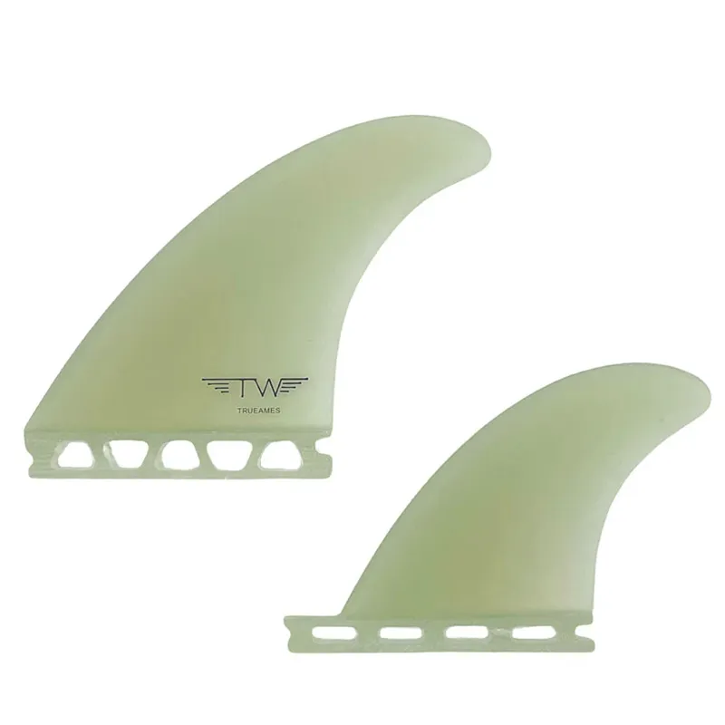True Ames Tyler Warren Futures Compatible Quad Fins in Clear