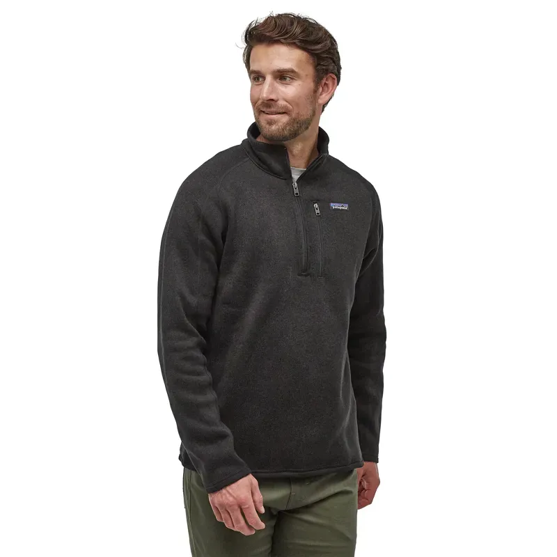 Patagonia Better Sweater Quarter-Zip Fleece in Black-1