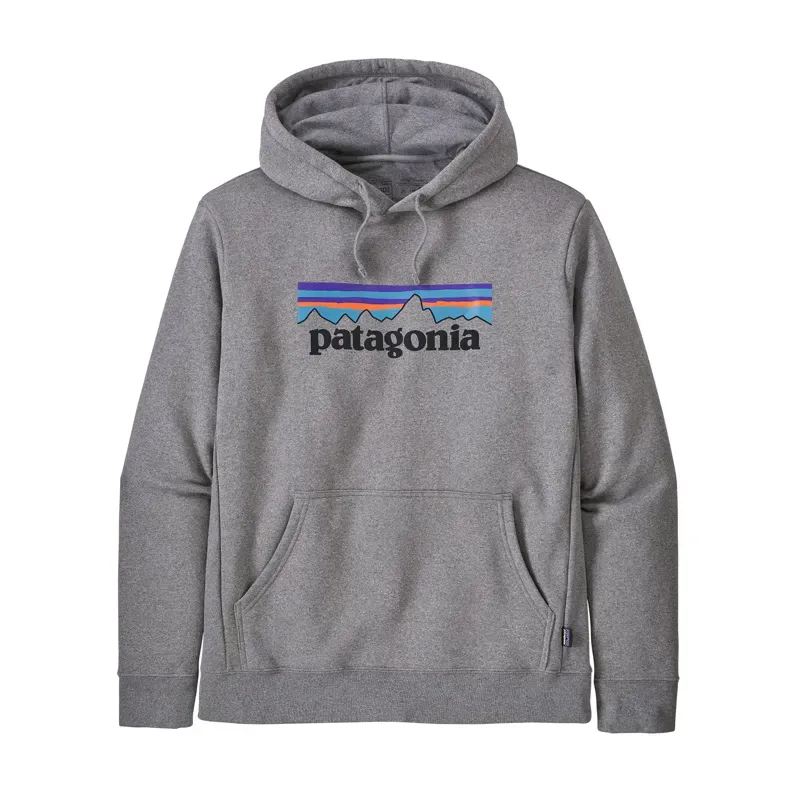 Patagonia P-6 Logo Uprisal Hoody in Gravel Heather 