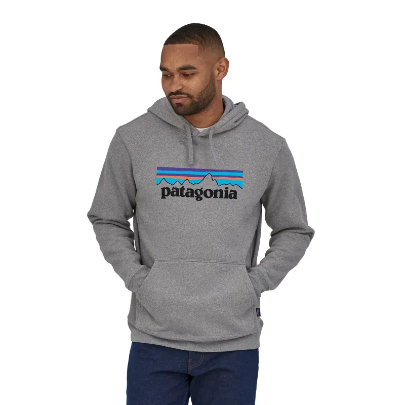 Patagonia P-6 Logo Uprisal Hoody in Gravel Heather -1