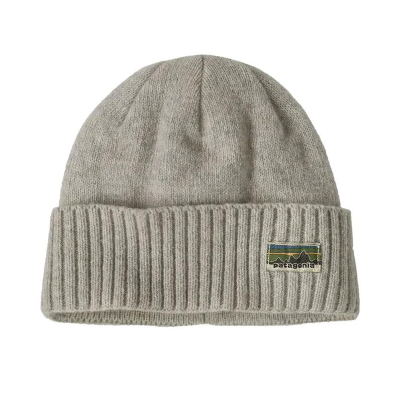Patagonia Brodeo Beanie in OG Legacy Label Crisp Grey