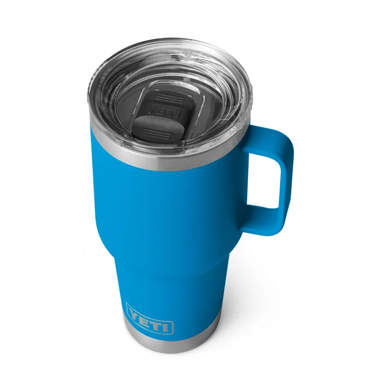 Yeti Rambler 30oz Travel Mug in Big Wave Blue-2