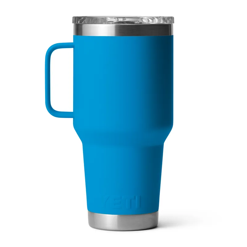 Yeti Rambler 30oz Travel Mug in Big Wave Blue-1