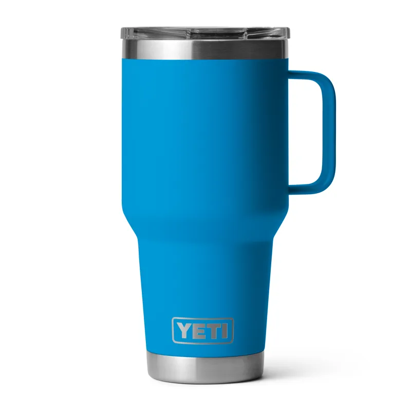 Yeti Rambler 30oz Travel Mug in Big Wave Blue