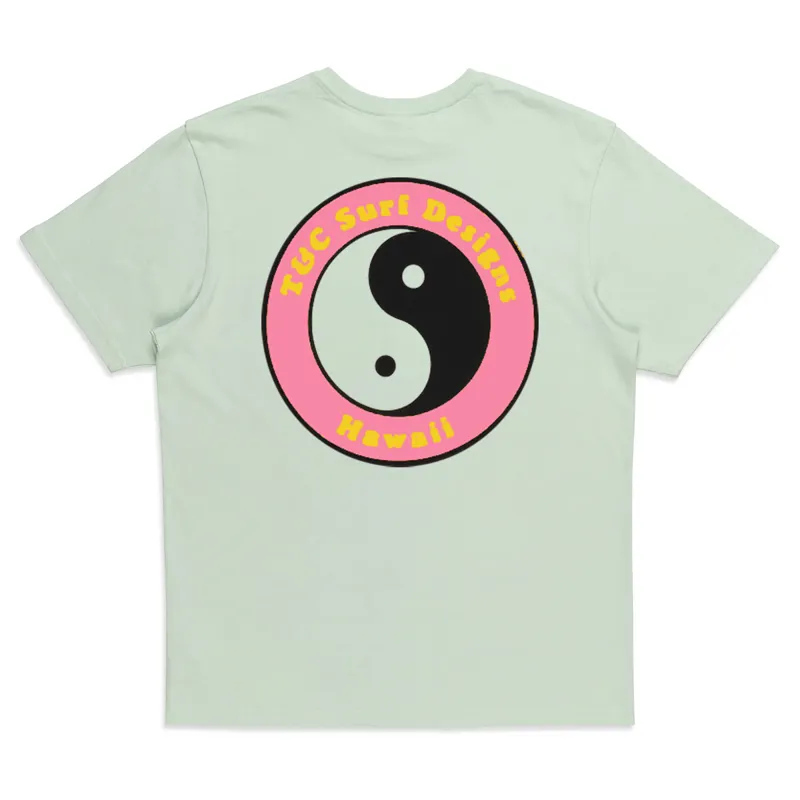 T and C Surf Designs YY Logo Tee in Used Blue