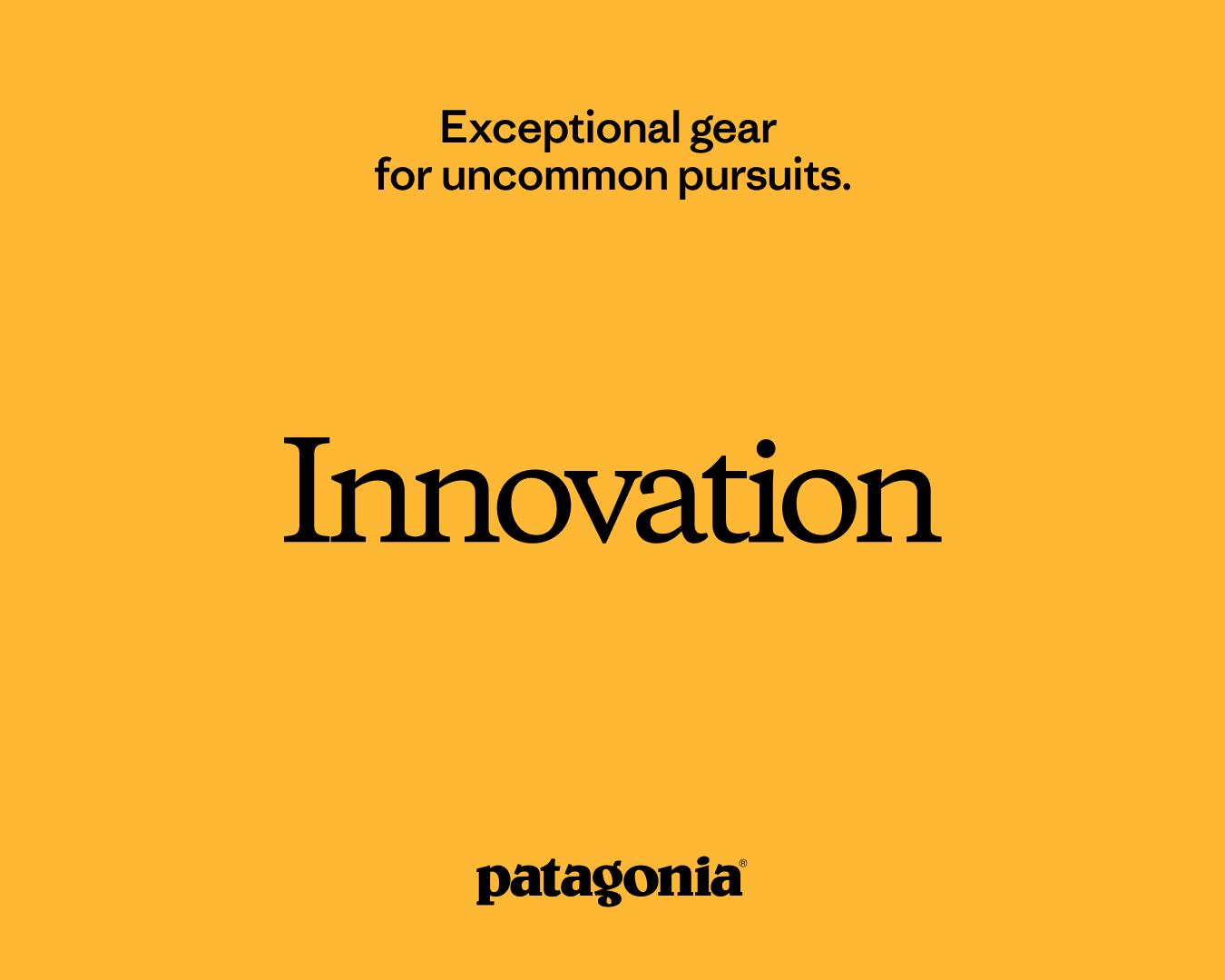 Exceptional gear for uncommon pursuits - Innovation